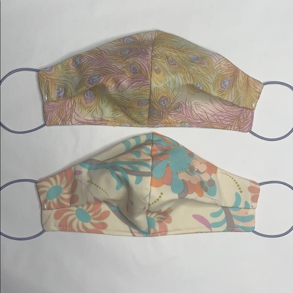 Hand Crafted Accessories - Bundle of 2 Adult 100% cotton fabric face masks